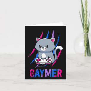 Carte Gaymer Geek Pride Lgbt Vidéo Amateurs de jeu Cadea