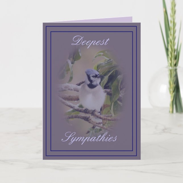 Carte Geai bleu sur la personnaliser de lavendar- toute (Devant)