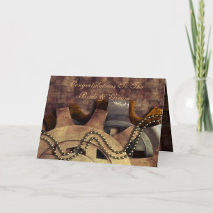 Carte Gears & Baubles Mariage Steampunk
