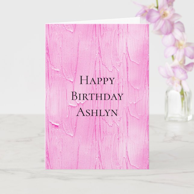 Carte Gelée au gâteau rose doux Anniversaire (Orchidée)
