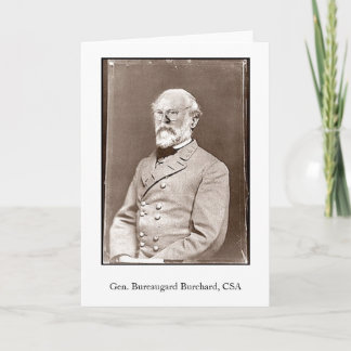 Carte Gen. Bureaugard Burchard, CSA