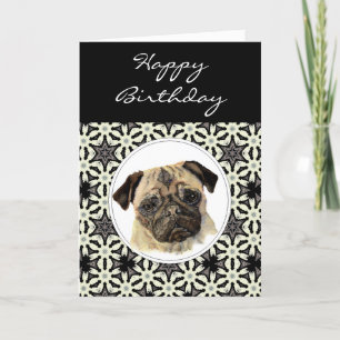 Carte General Birthday Pug, Pet Dog