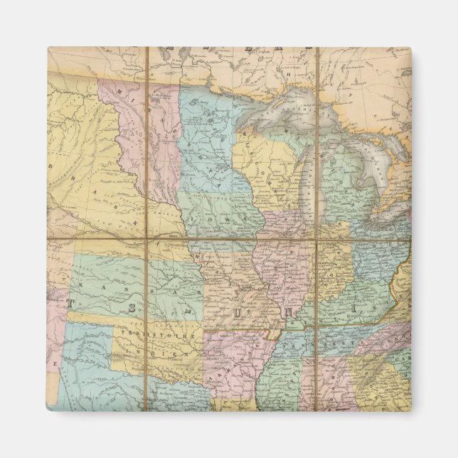 Carte Generale Des Etats Magnet (Vorne)