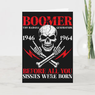 Carte Génération Boomer mauvaise avant toutes vos mauvie