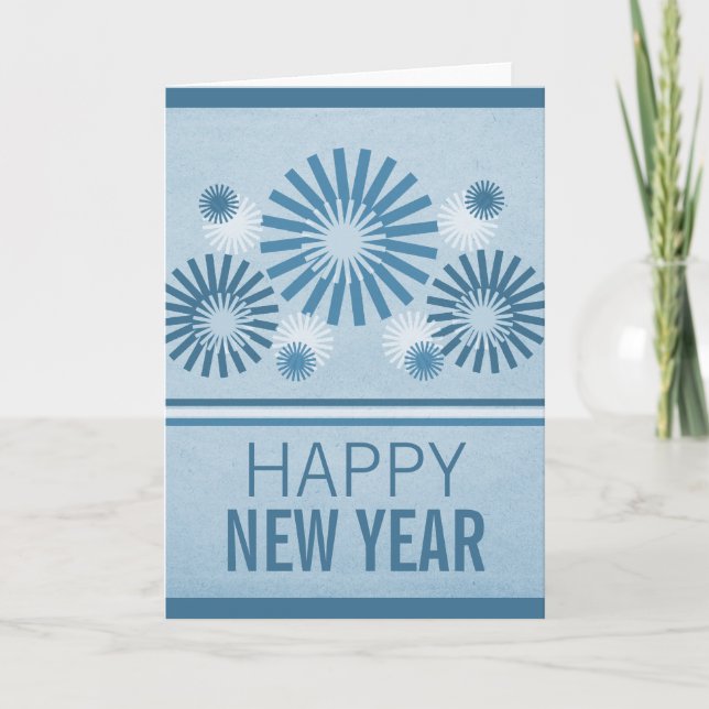 Carte géniale de nouvelles années de feux (Devant)