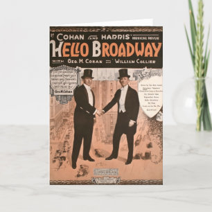 Carte Géo. M. Cohan Hello Broadway