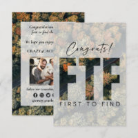 Géocaching Félicitations pour le premier à trouver