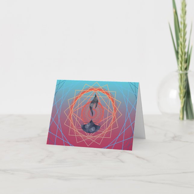 Carte géographie de diya de salutations de diwali (Devant)