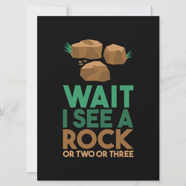 Carte Géologie - Attends De Voir Un Rocher (Devant)