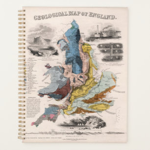 Carte géologique d'Angleterre
