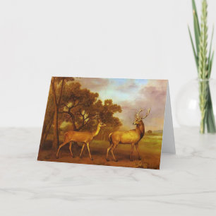 Carte George Stubbs - Red Deer Stag et Hind