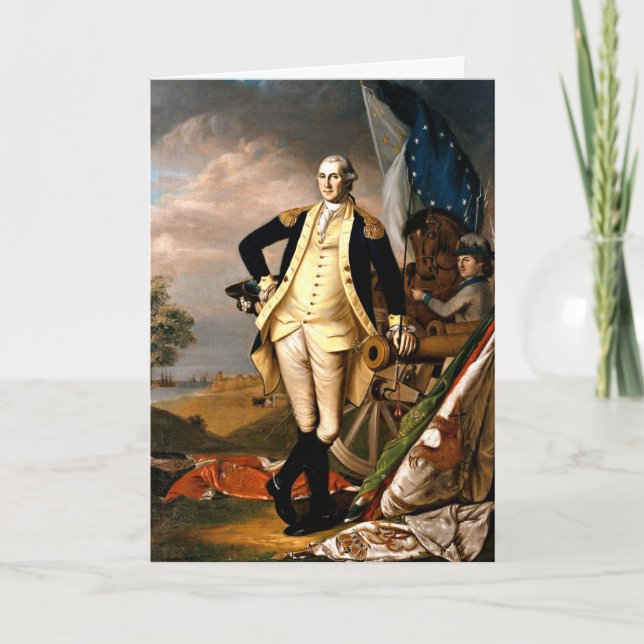 Carte George Washington, portrait du premier président (Devant)