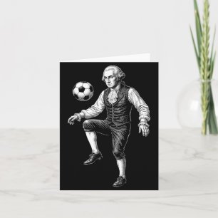 Carte George Washington Président Jouant au Football Rét