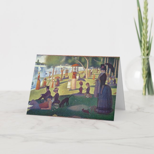 Carte Georges Pierre Seurat | Dimanche après-midi sur l' (Devant)