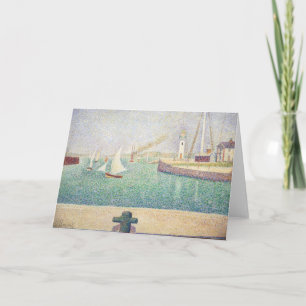 Carte Georges Seurat - Entrée du Port de Honfleur
