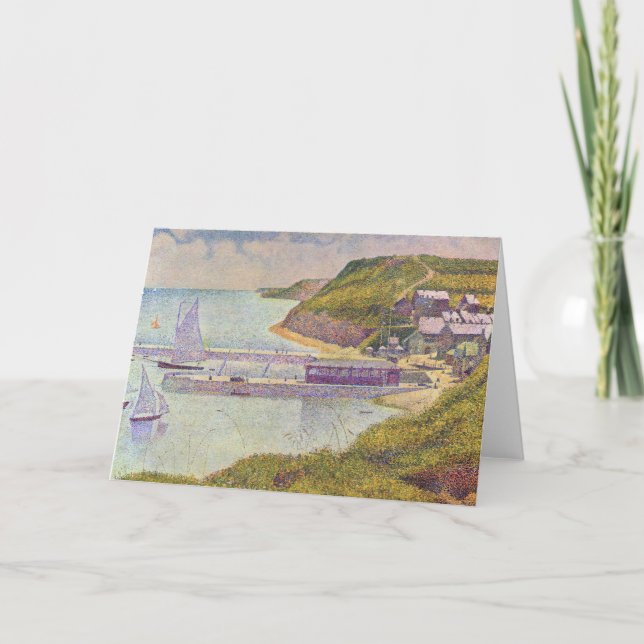 Carte Georges Seurat - Port-en-Bessin à High Tide (Devant)