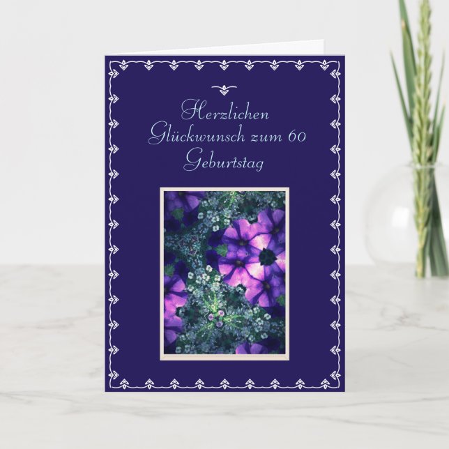 Carte German : Joyeux 60e anniversaire (Devant)