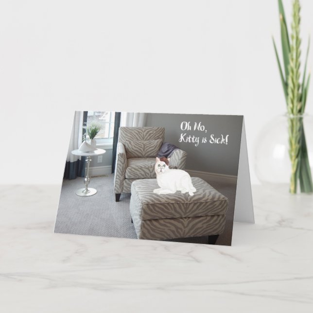 Carte Get Well Card pour chat (Devant)