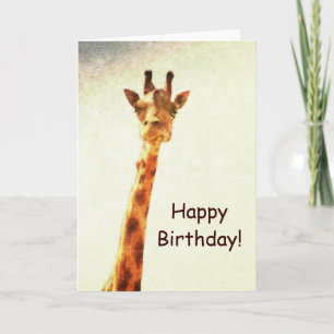 Carte Ggirafe souriante
