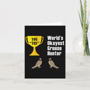 Carte Gift de chasse de coqs - Funny Okayest Hunter