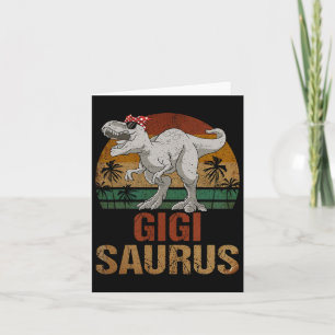 Carte Gigisaurus T Rex Dinosaure Gigi Saurus Fête des Mè