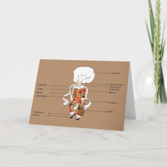 Carte Gille de Binche Notecard (Devant)