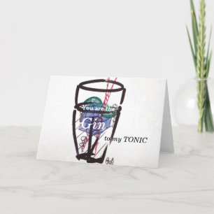 Carte gin et tonic