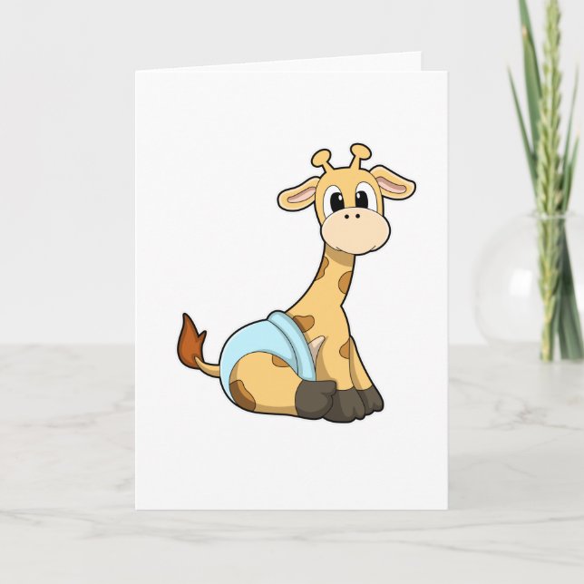Carte Girafe aux sous-vêtements (Devant)