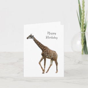 Carte Girafe, Joyeux Anniversaire