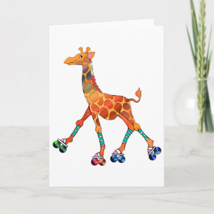 Carte Girafe roulante