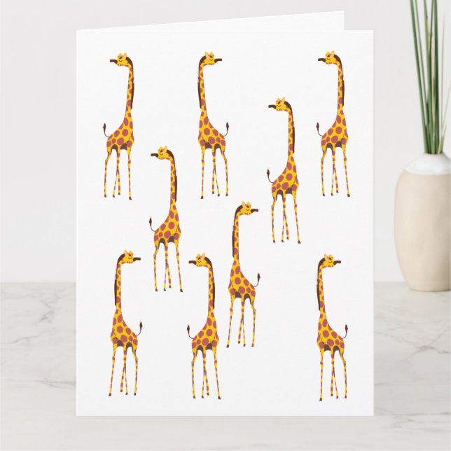 Carte Girafes (Devant)