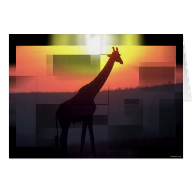 Carte Giraffe (Devant horizontal)