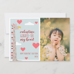 Carte Giraffe Classroom Valentine Photo