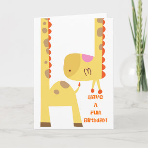 Carte Giraffe Fun