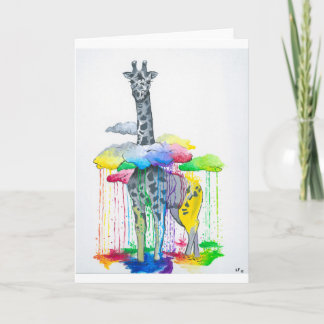 Carte Giraffe Greeting Cards
