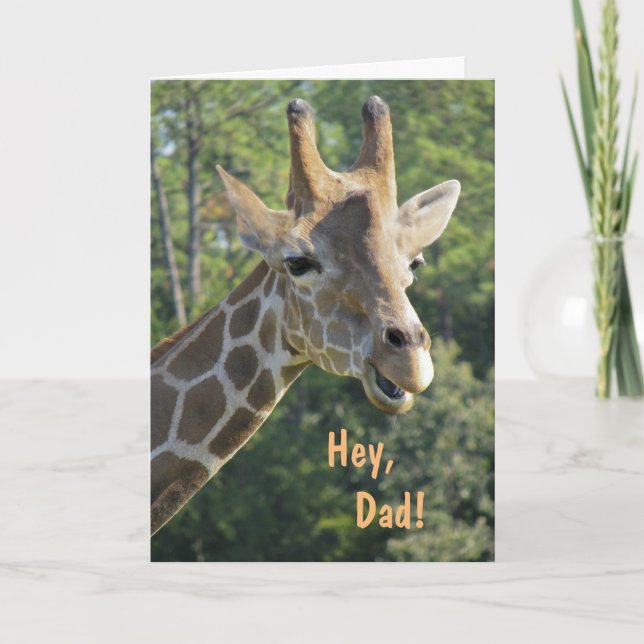 Carte Giraffe Hey Papa (Devant)