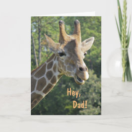Carte Giraffe Hey Papa