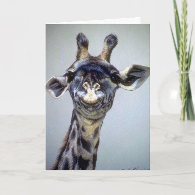 Carte Giraffe Rire (Devant)