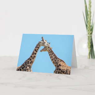 Carte Giraffes accablé personnalisé