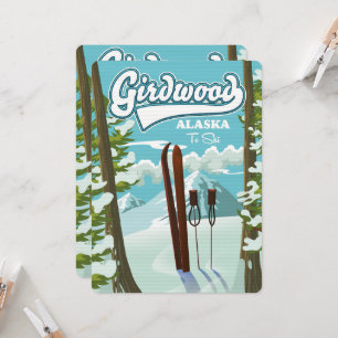 Carte Girdwood Alaska pour skier