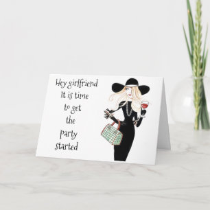 CARTE *GIRL FRIEND* IT'S *YOUR BIRTHDAY* LET'S CELEBRATE