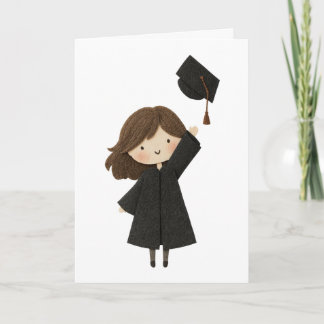 Carte Girl Graduation Card-Folded Card