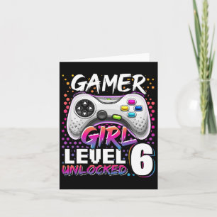 Carte Girl Level 6 Déverrouillé Jeu vidéo 6e anniversair