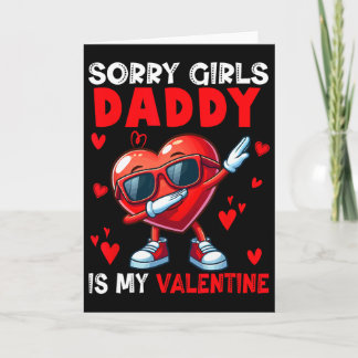 Carte Girls Funny Joke Daddy Is My Valentine Dabbing Hea