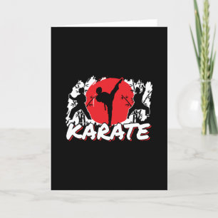 Carte Girls Karate - Thème japonais patriotique Japon