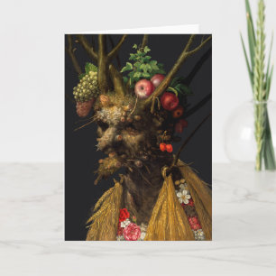 Carte Giuseppe Arcimboldo - Quatre saisons en une tête
