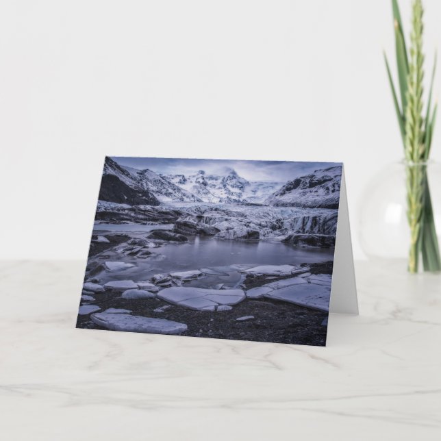 Carte Glace et neige | Glacier Sólheimajökull, Islande (Devant)