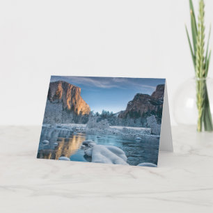Carte Glace et neige   Rime Ice dans la vallée de Yosemi