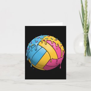 Carte Glacée Crème Glace Volleyball Dridge Avec Des Épin