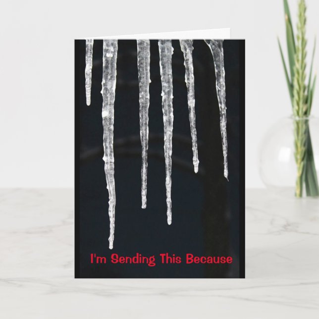 Carte GLACIAL c'est votre anniversaire ! (Devant)